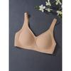Wire-Free Soft Support Bra Large Busts Seamless Light Padding Full Coverage 3/4 Cup With Side Control Lift