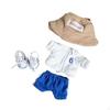 Doll Clothes Shirt Shorts Stylish Detachable Outifits for 6.69inch 3Pcs Black