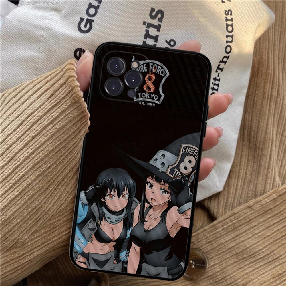 Fire Force Phone Case For iPhone 15 14 11 12 13 Mini Pro XS Max Cover 6 7 8 Plus X XR SE 2020 Funda Shell