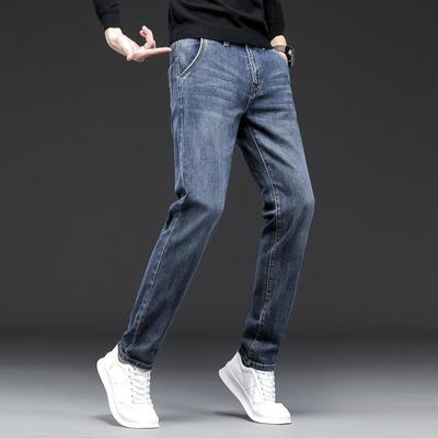Herenjeans Stretch Vrije tijd Zakelijk Slanke rechte broek