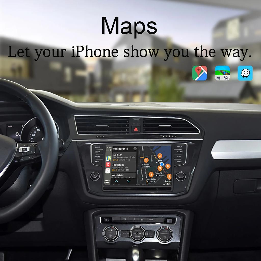 Wireless Carplay Android Auto For VW Volkswagen Passat B8 Golf Polo Seat  MIB MIB2 Android Auto Module Mirror Link