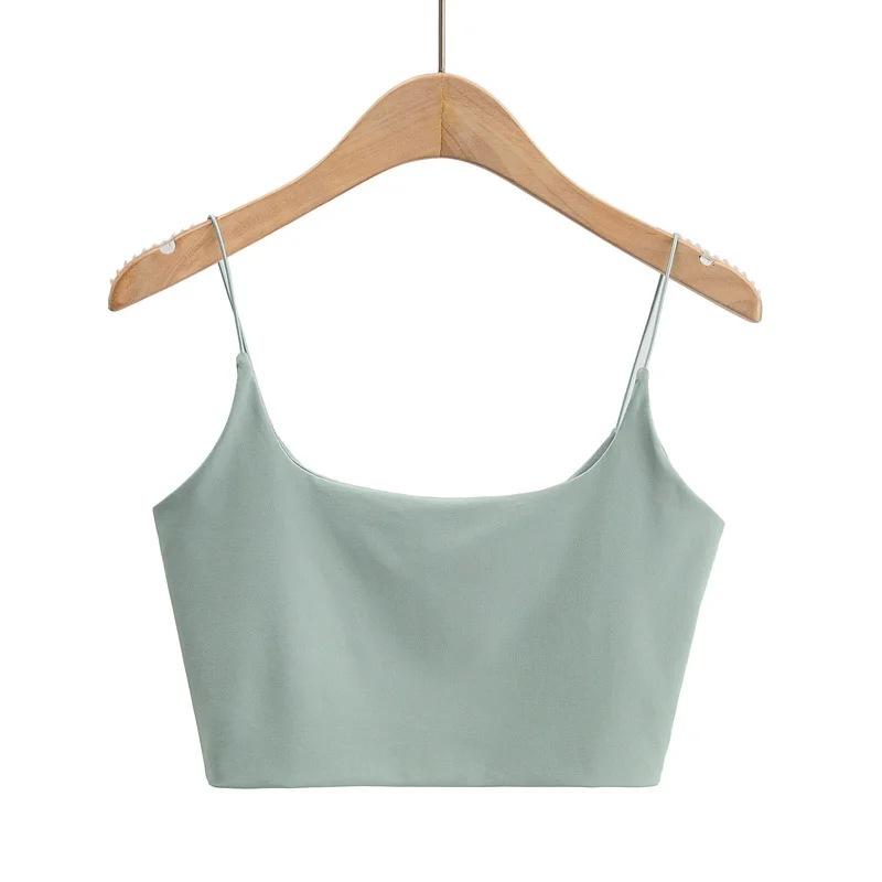 Casual Crop Tops Black Halter Tank Top Women Summer Camis Backless Camisole Fashion Tube Top Female Sleeveless