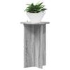 Plant Stand Set of 2 Grey Sonoma Finish Ø40 x 60 cm Engineered Wood