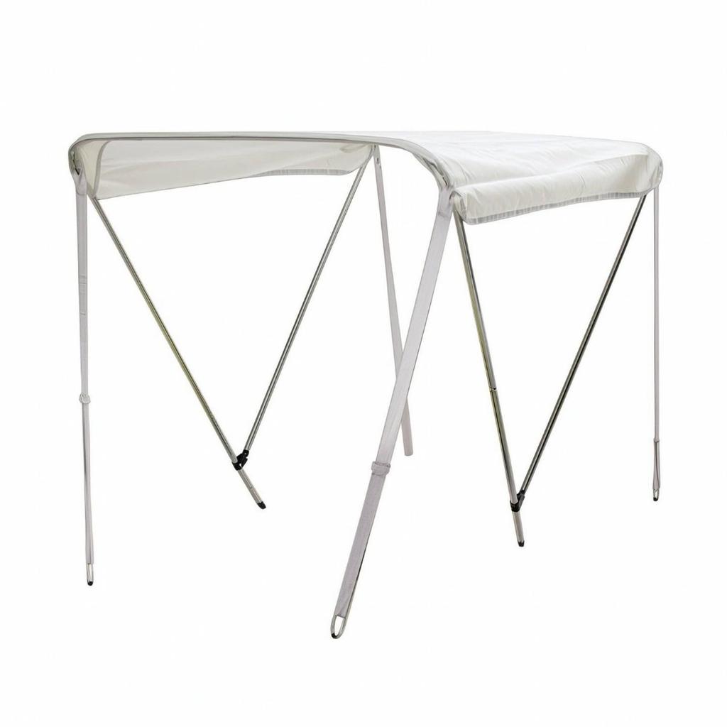 Bimini Top with Support Poles | Resistant, Boat Canopy Metal Frame, for Inflatable Boats