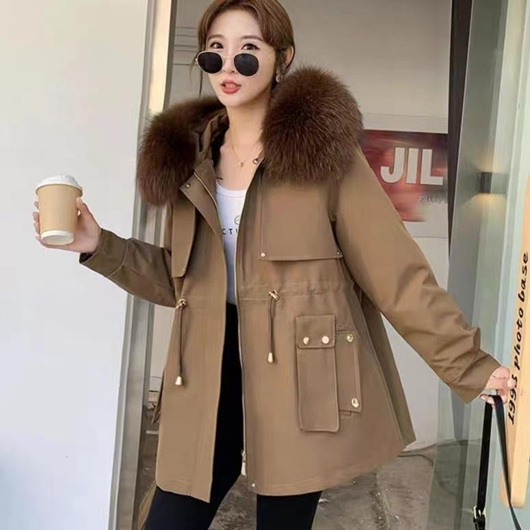 Women Korean Winter Parkas Jacket Loose Hooded Thick Warm Casual Cotton Padded Coat Female Overcoat Casual Lady Tops