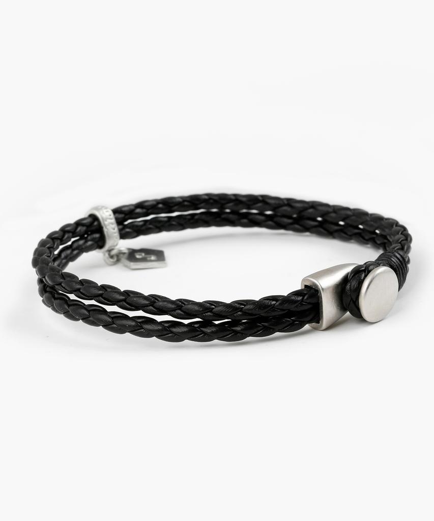 Shoveoff [Set] Svb-#198 Leather/Onyx Bracelet Set