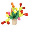 Cactus Toy, Kids Cactus Balance Stacking Toy, Wooden Kids Puzzle Balancing Cactus Toy Building Blocks