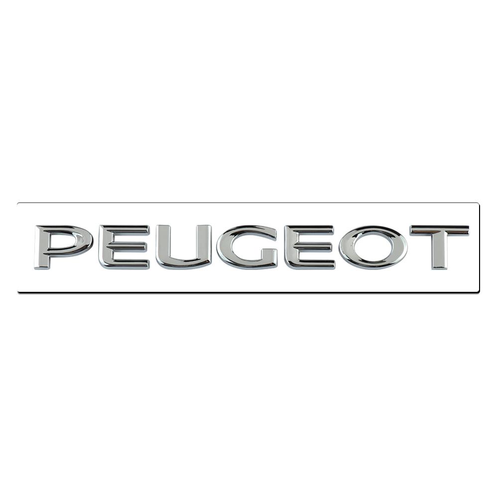 For New Peugeot 206 207 301 307 308 408 508 2008 3008 4008 5008 RCZ 1Pcs ABS Car Badge Sticker Car Body Trunk Decoration Sticker