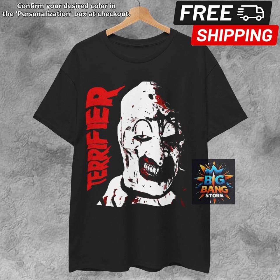 Terrifier Unisex Movie TShirt Horror Movie Shirts Gift Tee For Friends Unisex Unisex T-Shirt XL
