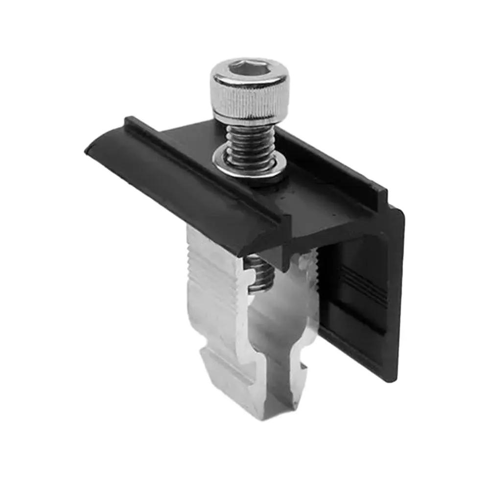 Solar Panel End Clamp Quick Solar Pv Module Fastening Clip Medle End Clamp For Fixing Solar Module Solar Bracket Mounting Clamps