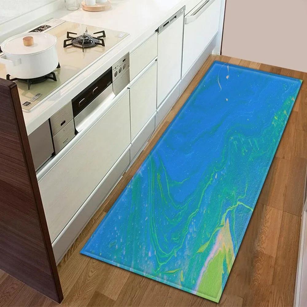 Oil Painting Graffiti Pattern Home Kitchen Floor Mat Door Front Decoration Floor Mat