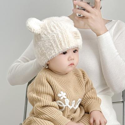1 Piece Sweet Warm Infant Baby Beanie for Boy Girl Fashion Cute Cartoon Toddler Crochet Bonnet Autumn Winter Outdoor Knitted Hat