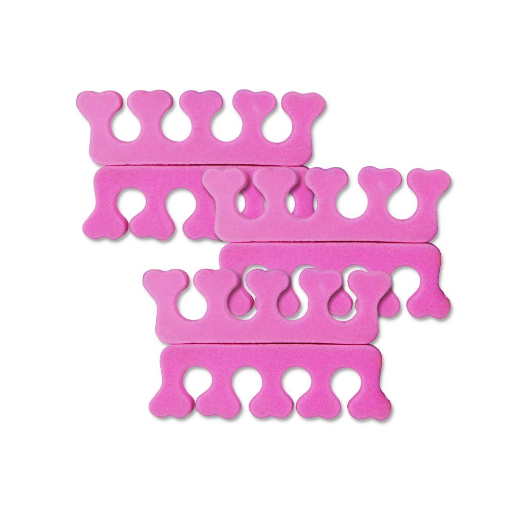 

3 пары сепараторов для ногтей для пальцев губки пены для пальцев сепараторов ногтей искусства маникюра педикюр Набор