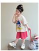 Girls' Summer Short Sleeved Set 2026 New Children's Summer Shorts Two Piece Set Baby Stylish Sportswear