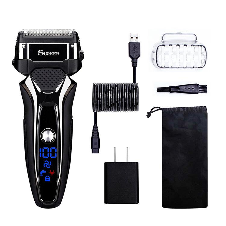 Smart Rechargeable LCD Electric Shaver for Men, RSCW-9008