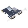 Double Port PCIExpress Serial Adapter Card RS232 COM Port Compatibles Multiple Operating Systems