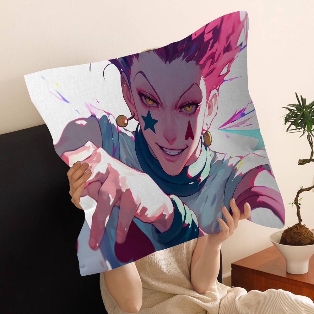 Anime Hisoka Hunter X Hunters Maple Design Cushion Cover Happy Autumn Harvest Decor Holiday Decorati Pillow Cover