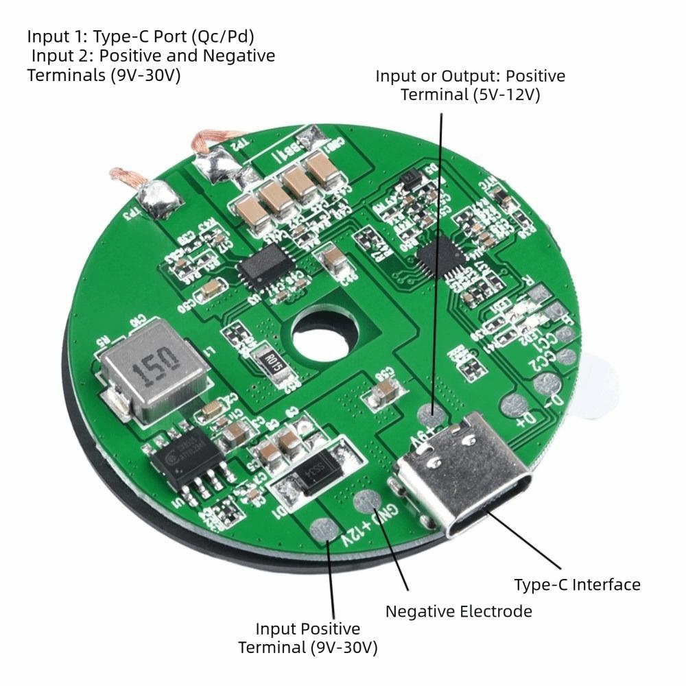 Type C DC 1-11V Wireless Charger Transmitter Module 1W/11W/11W/11W 11W High Power High Power Wireless Charging Module 9-11V
