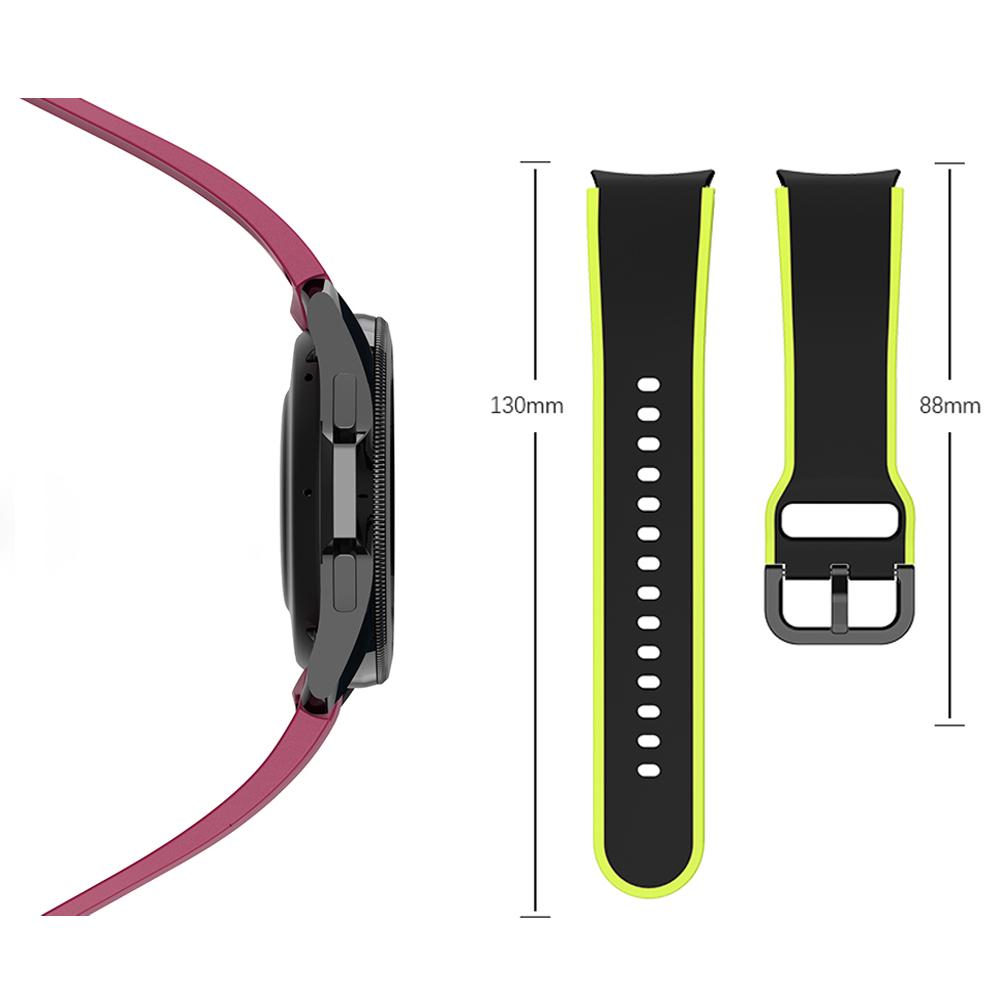 No Gaps Straps for Samsung Galaxy watch 7/6/5 Pro/4 Classic 44mm 40mm 20mm Silicone bracelet correa Galaxy watch 7 band