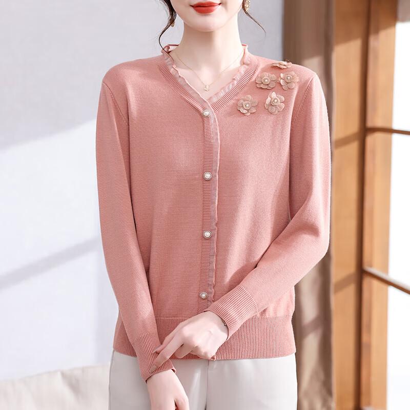 

XUEXI Women s Long Sleeve Casual Knit Blouse L