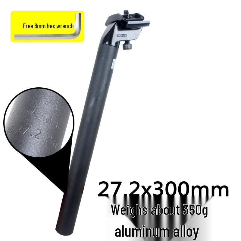 Shock-Absorbing 27.2mm Aluminum Alloy Mountain Bike Seatpost