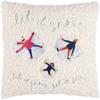 Christmas Together Bouclé Snow Angels Cushion Cover