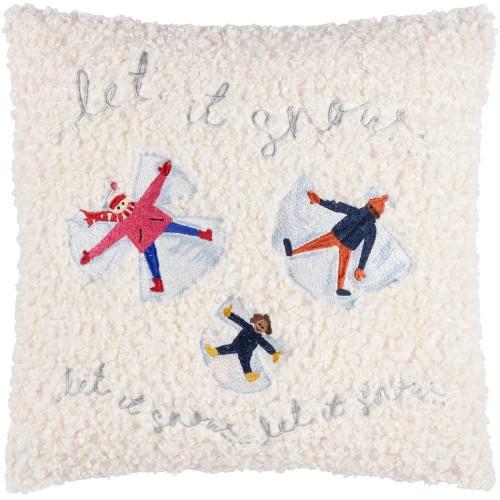 Furn Christmas Together Bouclé Snow Angels Cushion Cover
