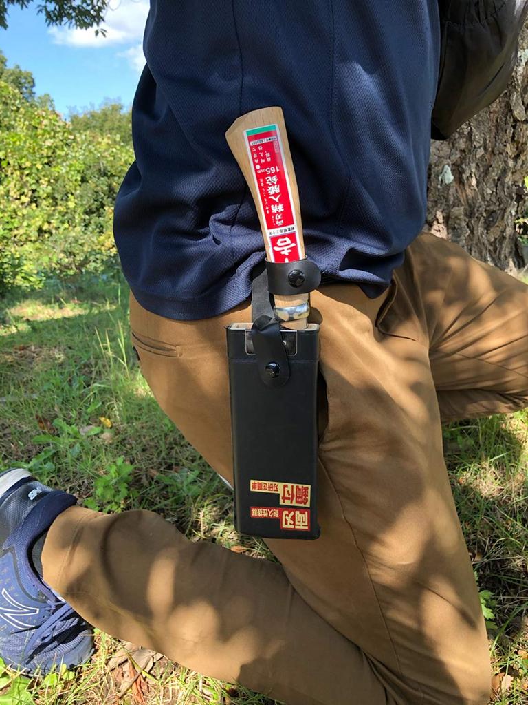 Senkichi Double-Edged Waist Hatchet with Sheath, 165mm