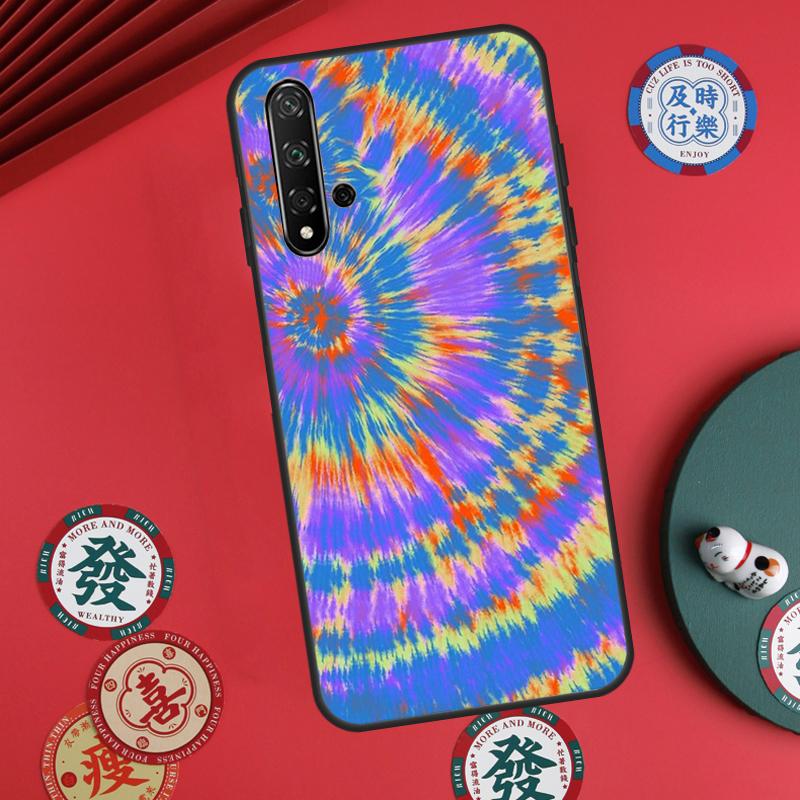 Rainbow Spiral Tie Dye For Huawei Nova 11 Pro 9 10 SE Y70 Y60 Y90 Y61 Y91 Y73 Y72 12s 12i 11i 8i P30 P40 Lite Case