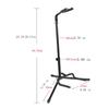 Gitarrstativ Stativ Tripod Enkelhopfällbar för Akustisk, Elektrisk gitarr, Bas, Mandoliner, Banjo, Ukuleles