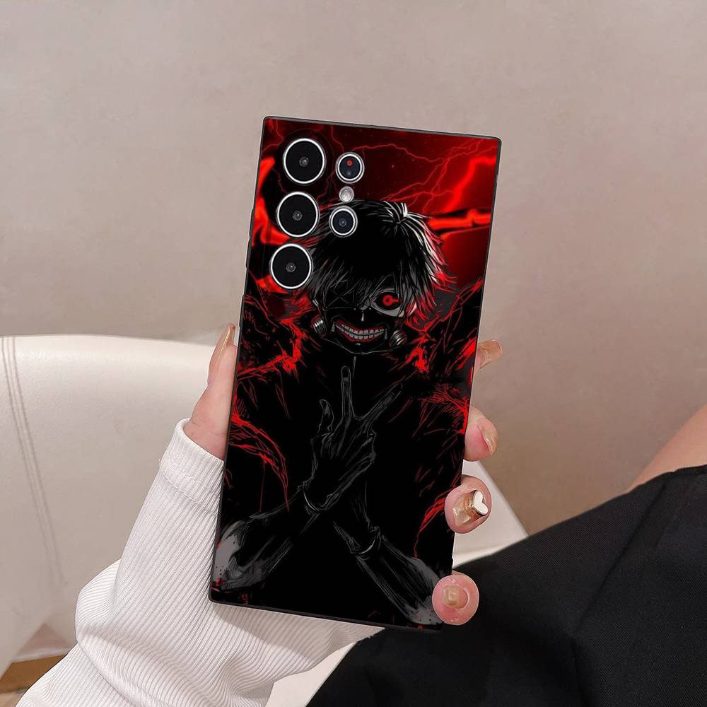 Anime T-Tokyo G-Ghoul Kaneki Phone Case For Samsung Galaxy S25 S24 S22 S23 Ultra S21 S20 Plus Frosted Non-Slip Full Soft Cover
