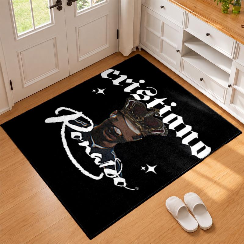 Cristiano Ronaldo Carpet Door Mat for Living Room or Bedroom Protective Mat Under Chair Office Decoration Christmas Gift Birthday Present