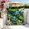 2D Flat 1pc Outdoor Pool Party Summer Tropical Floral Throw Pillow Covers Green Blue Cozy Decorative