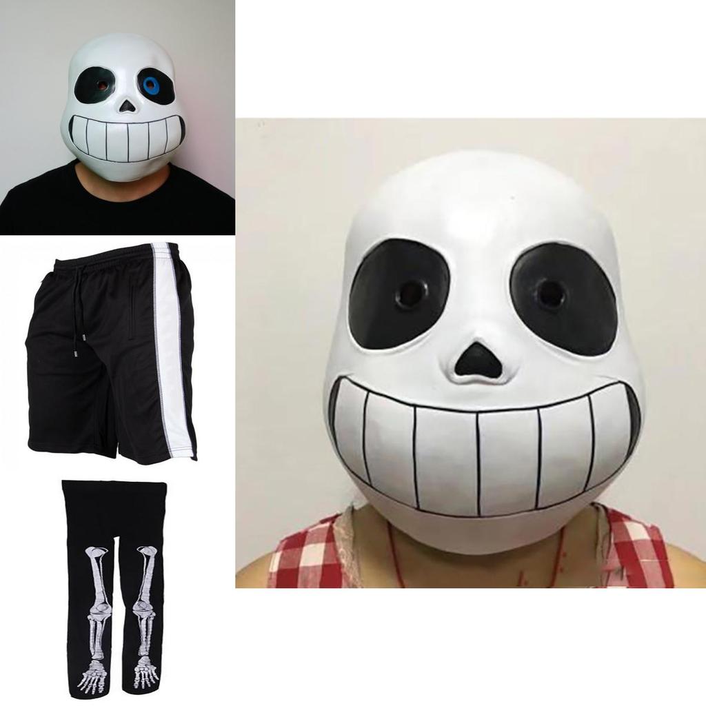 Stilvolles Spiel Undertale Sans Cosplay Kostüm Hoodie Set mit Handschuhen und Strümpfen