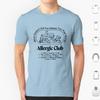 Allergie Club T-Shirt Baumwolle Herren Damen DIY Druck Allergisch Allergien Lustig Soziale Distanzierung Allergiebewusstsein Asthma 19 Nicht