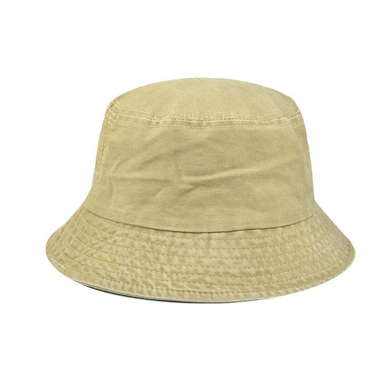 Solide Baumwolle Gewaschener Denim Fischerhut Unisex Bob Faltbar Fischer Breite Krempe Kappen Hip Hop Gorros Herren Damen Panama Fischerhut