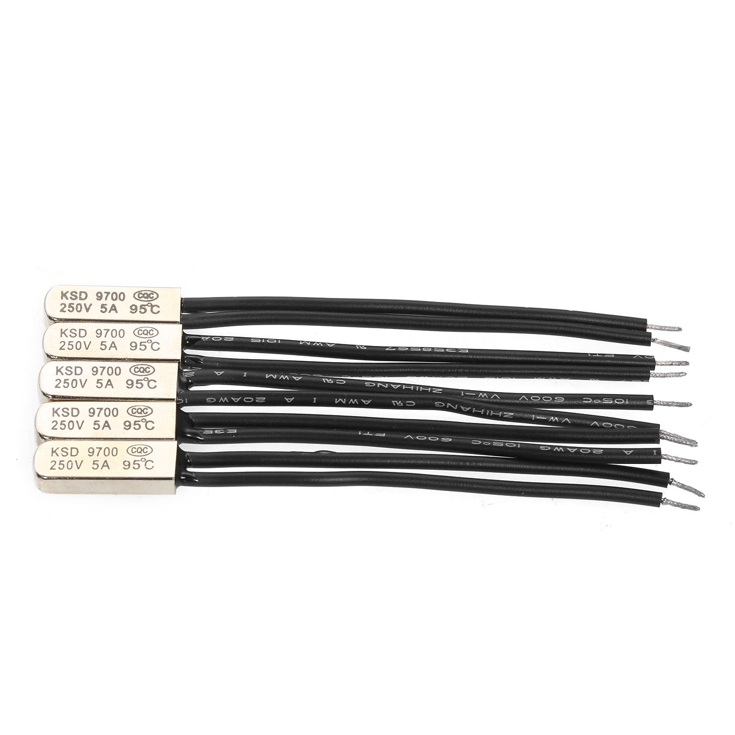 

5 шт. KSD9700 NC температурный переключатель, нормально закрытый термовыключатель