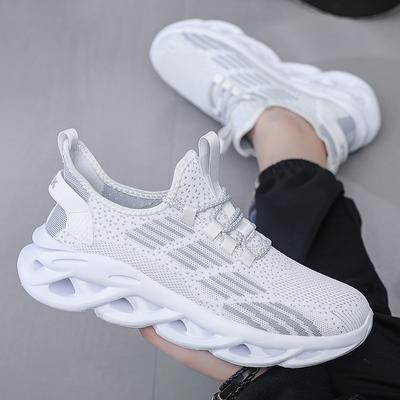 Plus Size Men's Shoes Men's Sports Shoes Summer Running Shoes Flying Woven Breathable Trendy Shoes