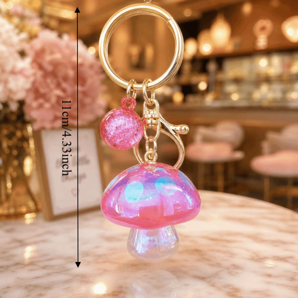 Ornaments Mushroom Keychain Colorful Bag Hanging Pendant Creative Mushroom Pendant Backpack Charm