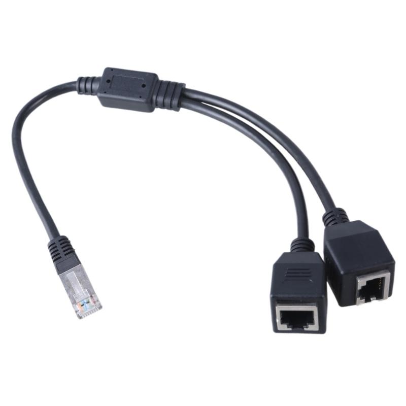 

Ethernet Cable Splitter RJ45 Male to Double Female Ports, Ethernet Y Adapter Ethernet Splitter for LAN Connection 1