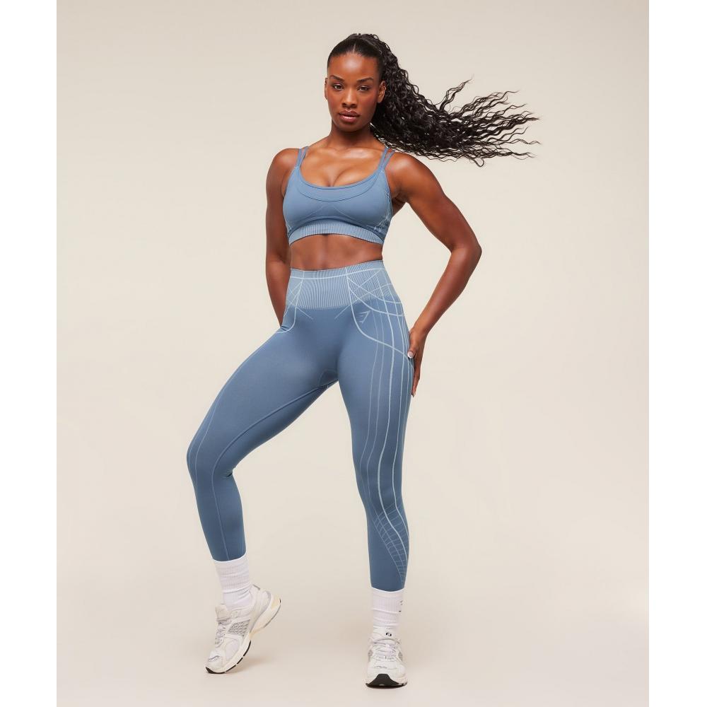 Gymshark Apex Seamless Leggings Worn Blue Gentle Blue B2c8d Uds3