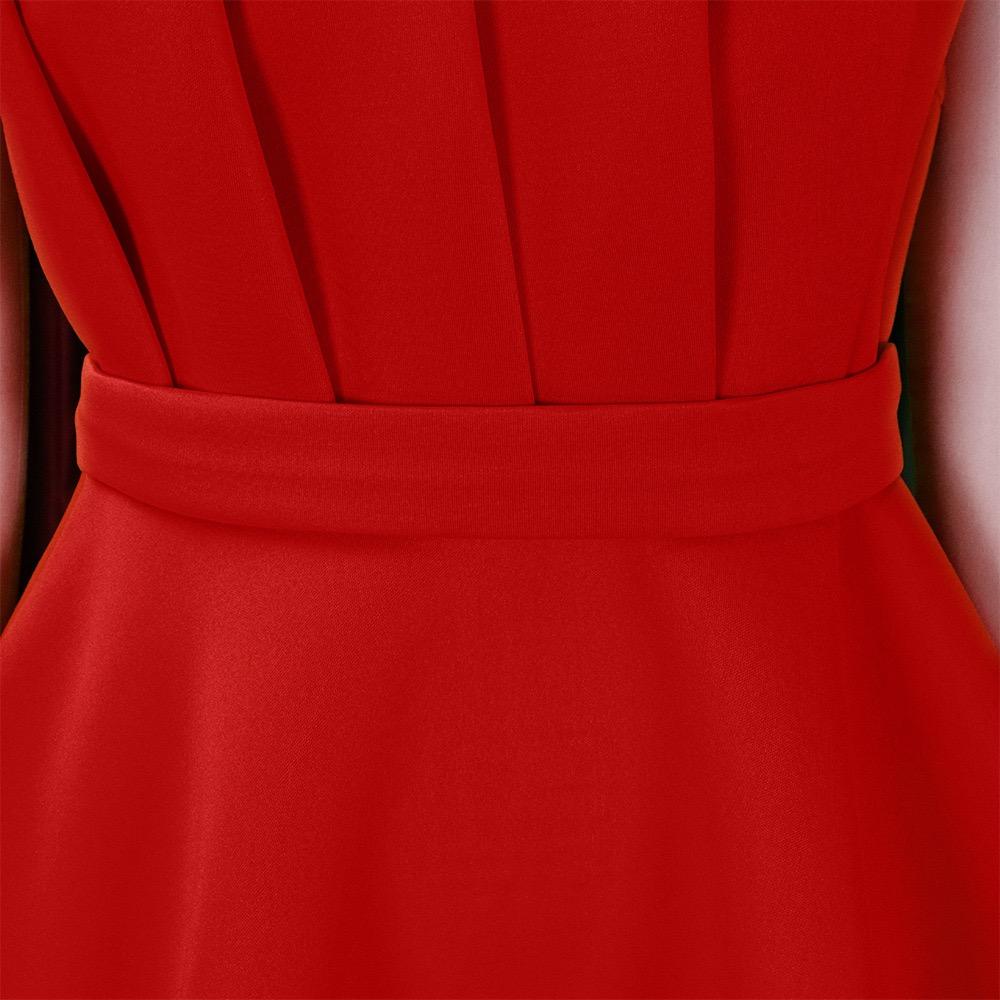 One Shoulder Sleeveless Party Dresses Women Plus Size Xxxl High Waisted A Line Mid Calf Elegant Dress Vestidos Mujer