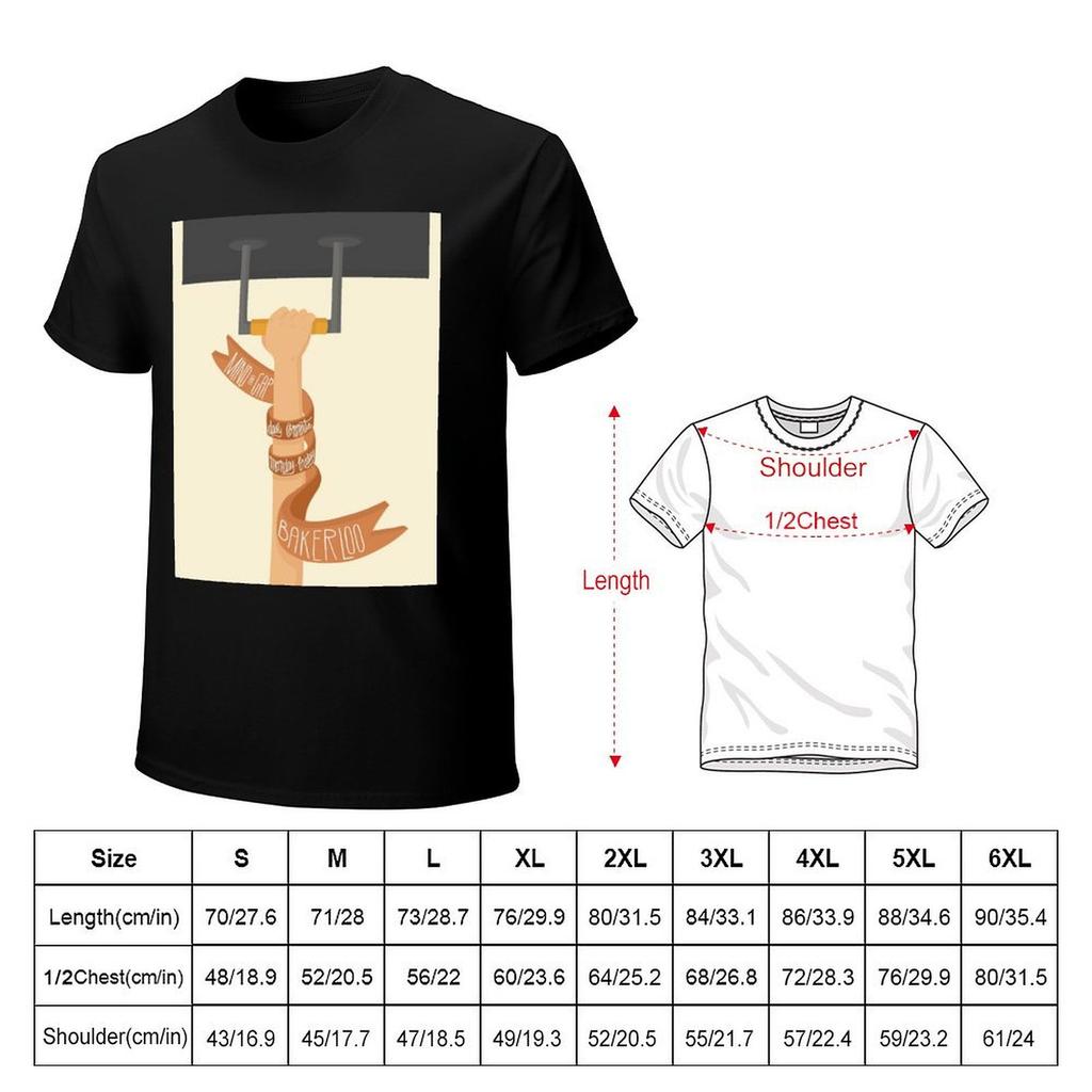 Bakerloo Line LondonTube TShirt Funny Shirt Cotton Valentines Boutique Clothes Shirts Graphic Tee Plus Size Men Clothing