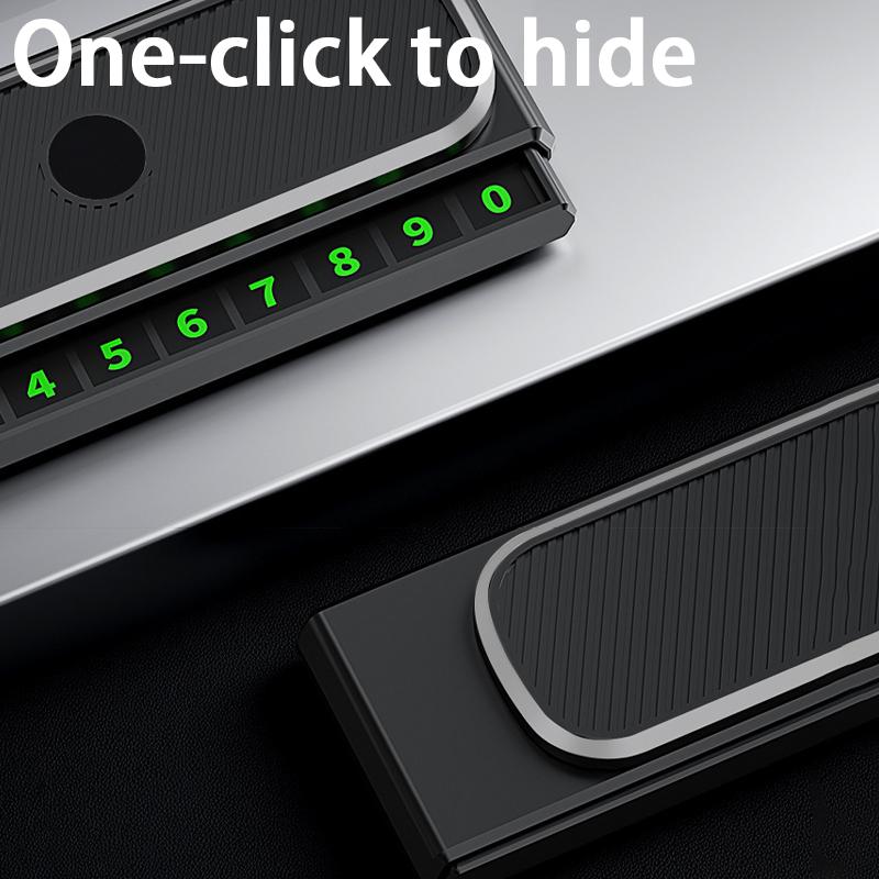 Temporary Parking Phone Number Plate Hidden Telephone Number Car Park Stop Card Automobile Accessories