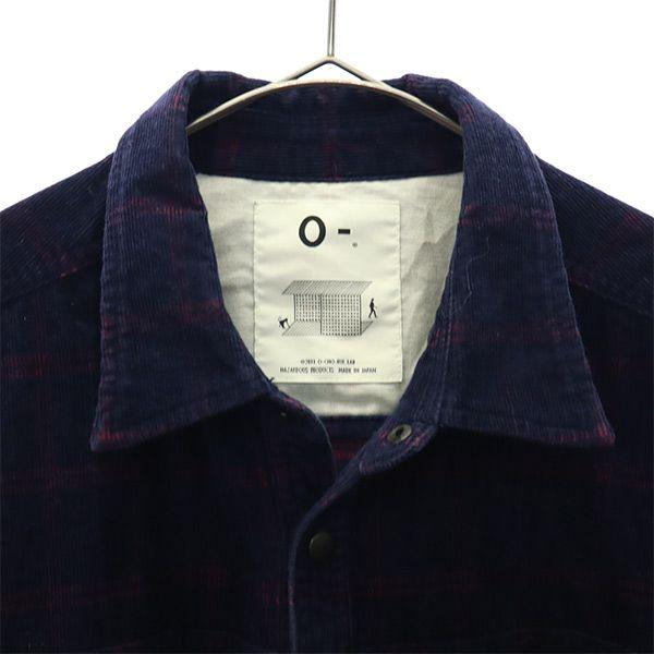 HAZARDOUS PRODUCTS made in Japan check Long sleeve Corduroy shirt Jacket Men's Used