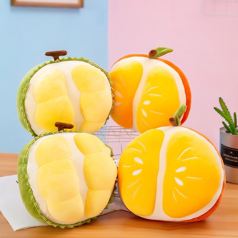 Super Soft Plush Fruit Doll Durian Orange Toy With Pp Cotton Stuffing