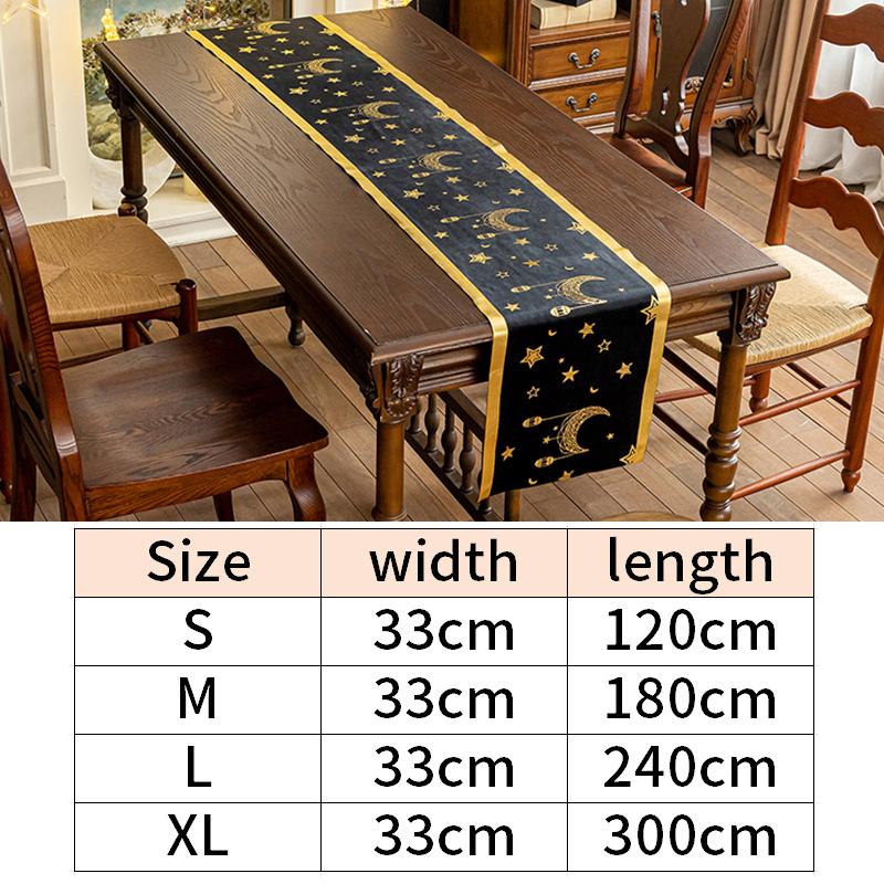 Middle Eastern Eid al Fitr Table Flag Star Moon Castle Pattern Muslim Eid al Fitr Party Tablecloth Print Party Table Flag Decor