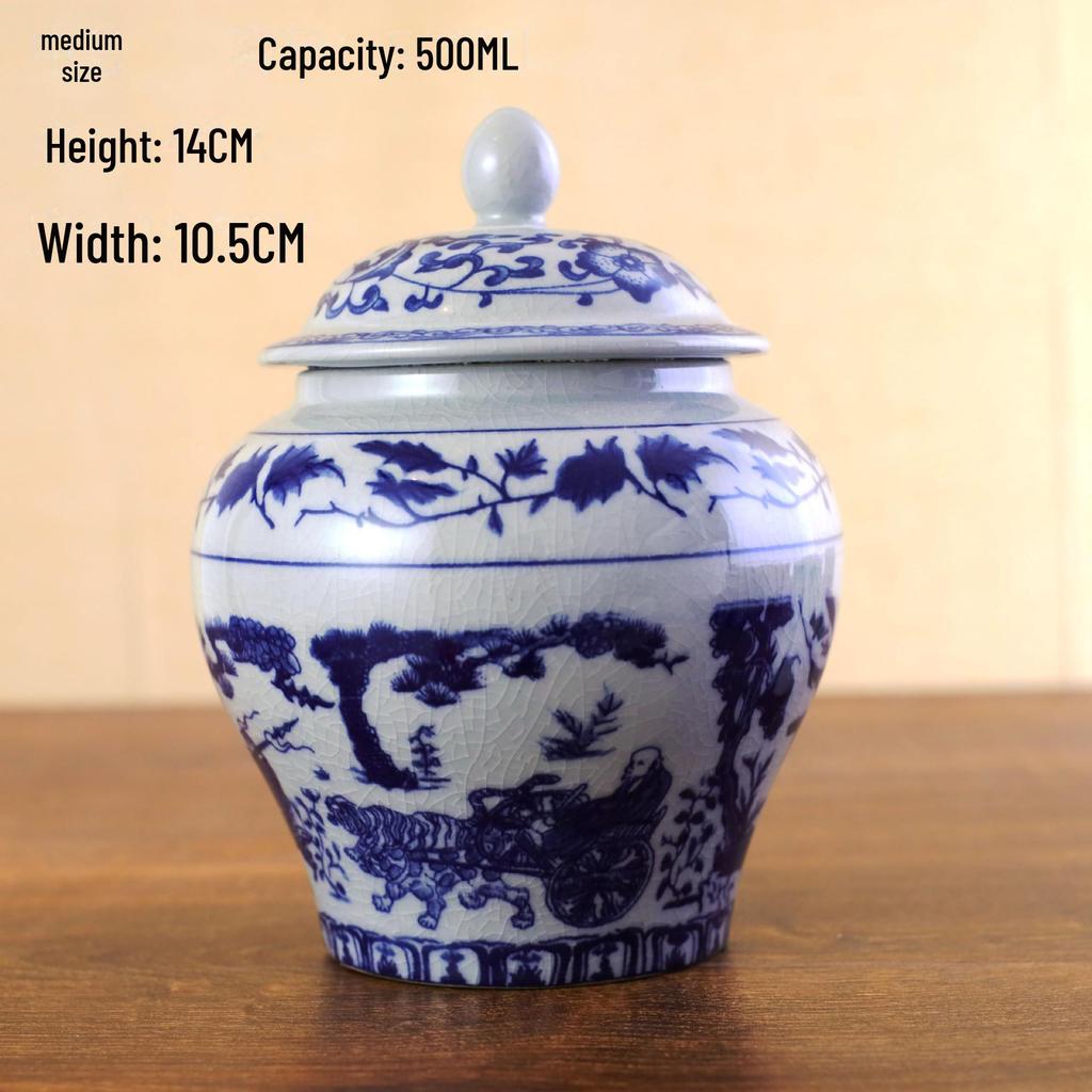 Retro Ceramic Tea Storage Cans - Moisture-Proof, Sealed, Small Clay Containers