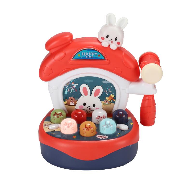 

Игрушка Ударь крота Многофункциональная Со светом Звуком Музыкой Обучающая для малышей Подарок красный