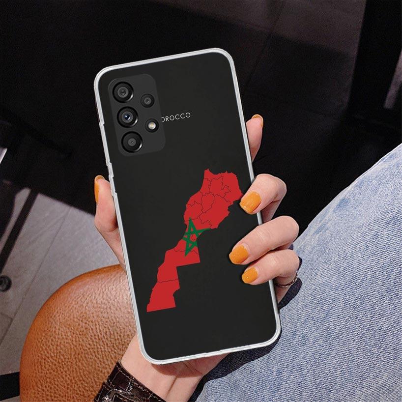 Morocco Flag Phnoe Case for Samsung Galaxy A17 A37 A57 A16 A26 A36 A56 A15 A14 A13 A55 A54 A53 A35 A34 A33 A25 A24 A23 A52 Galax